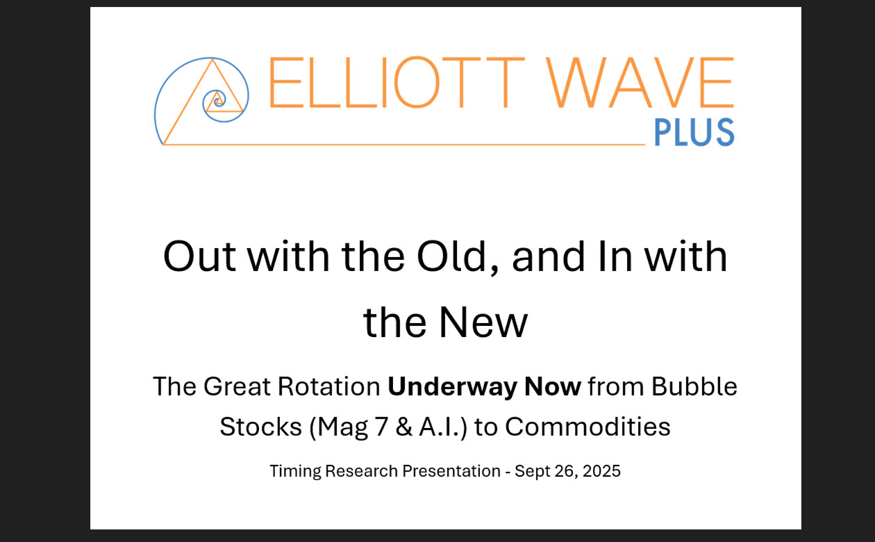Sid’s Timing Reseach Presentation – Out with the Old & In with the New, The Great Rotation Underway NOW – Sept 26 2025